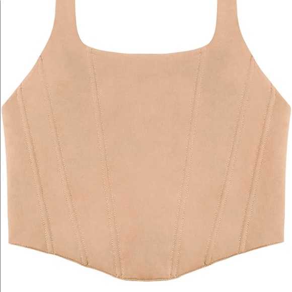 Nude Coset top with straps - Picture 3 of 6